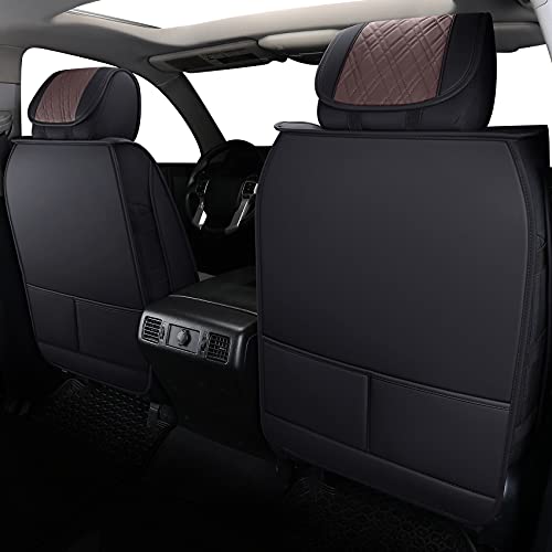 Aierxuan Toyota Tundra Seat Covers Full Set Custom Fit 2008-2025 CrewMax Double cab Pickup Truck Waterproof Leather Tundrasine Concept Limited Platinum 1794 Edition car Cushions - Image 2