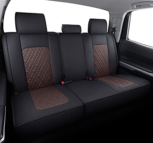 Aierxuan Toyota Tundra Seat Covers Full Set Custom Fit 2008-2025 CrewMax Double cab Pickup Truck Waterproof Leather Tundrasine Concept Limited Platinum 1794 Edition car Cushions - Image 3