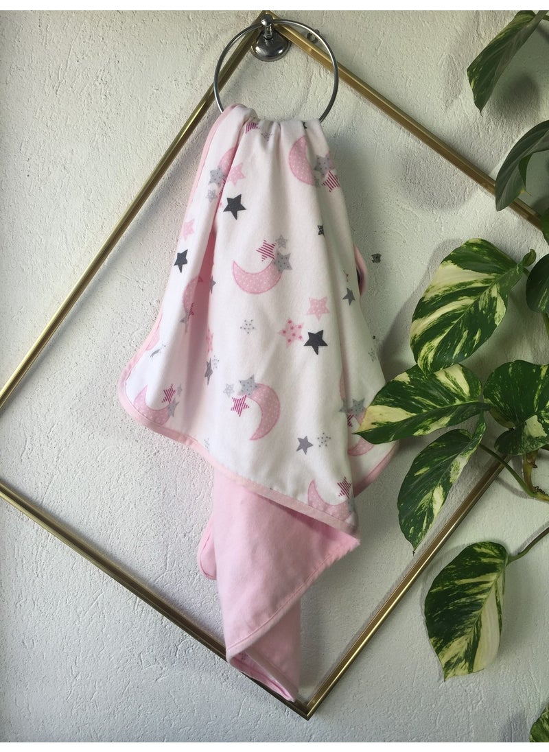 Lief Home Flannel Baby Blanket 100X115 | Double-sided  - Image 1