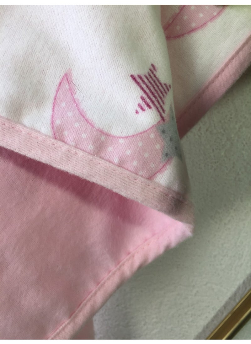 Lief Home Flannel Baby Blanket 100X115 | Double-sided  - Image 2