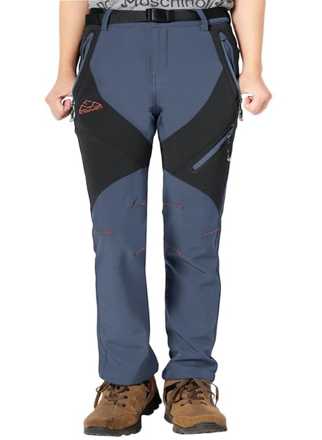 Rdruko Women's Ski Pants Waterproof Insulated Outdoor Hiking Winter Softshell Cold Weather Snow Pants(Cold Gray, US M) - Image 2