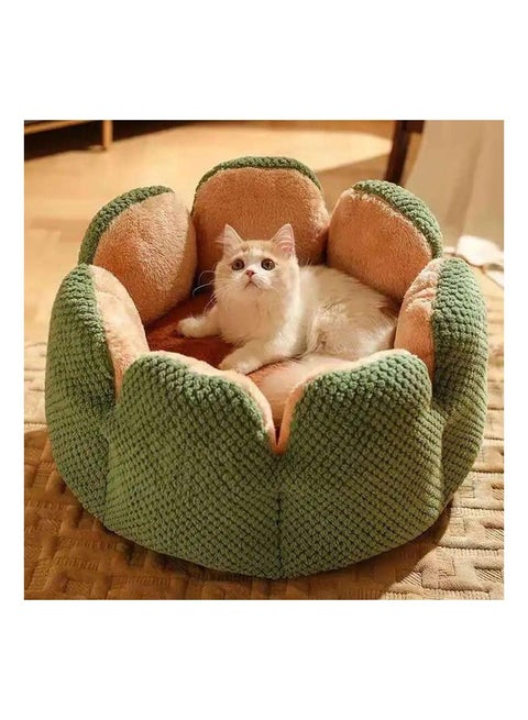 Flower Bed For Small Dogs, Puppy, Cat, Kitten, Rabbit And Cat Anti-Slip Bed. Waterproof Bottom, Anti-Skid And Machine Washable Cooling Tent with Removable Cushion (40cm)