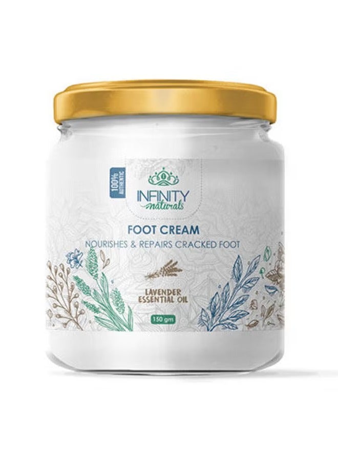 إينفينيتي كريم القدمين الطبيعي زيت اللافندر الأساسي متعدد الألوان 150 جرام