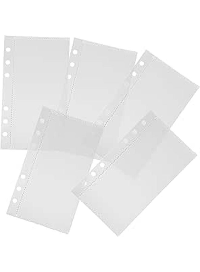 5Pcs Clear PP Budget Binder Inserts Dividers for Cash Management and Planning - Image 1