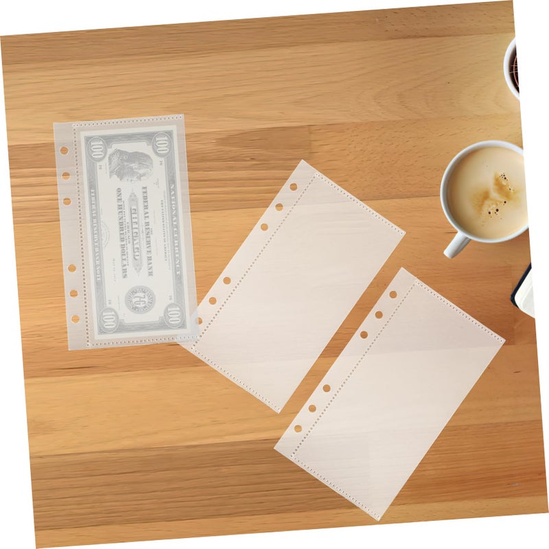 5Pcs Clear PP Budget Binder Inserts Dividers for Cash Management and Planning - Image 5