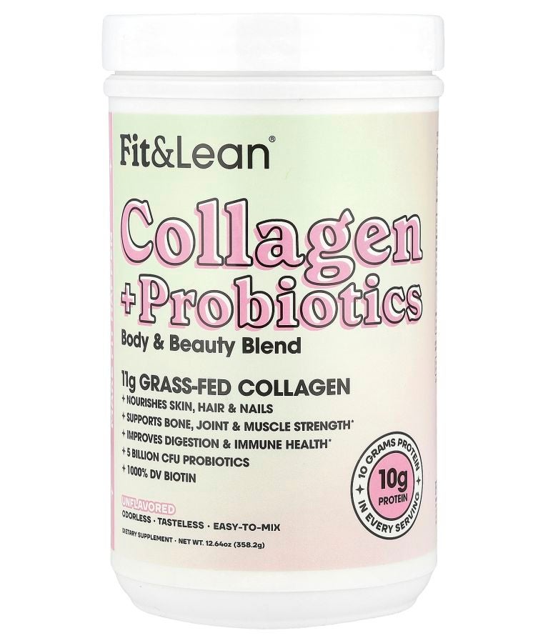 Fit & Lean Collagen + Probiotics Unflavored 12.64 oz (358.2 g)