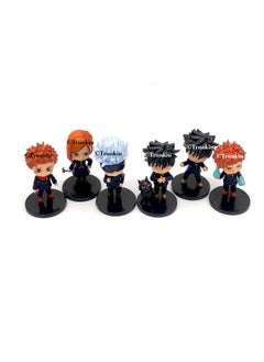 Trunkin Trunkin Jujutsu Kaisen Action Figures 6 Pcs Set 10 cms Rubber Figure | (Set B) Itadori Yuji Fushiguro Megumi Action Figure Gojo Satoru | Model Anime Toys Figurine,Multicolor  - Image 4