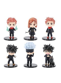 Trunkin Trunkin Jujutsu Kaisen Action Figures 6 Pcs Set 10 cms Rubber Figure | (Set B) Itadori Yuji Fushiguro Megumi Action Figure Gojo Satoru | Model Anime Toys Figurine,Multicolor  - Image 5