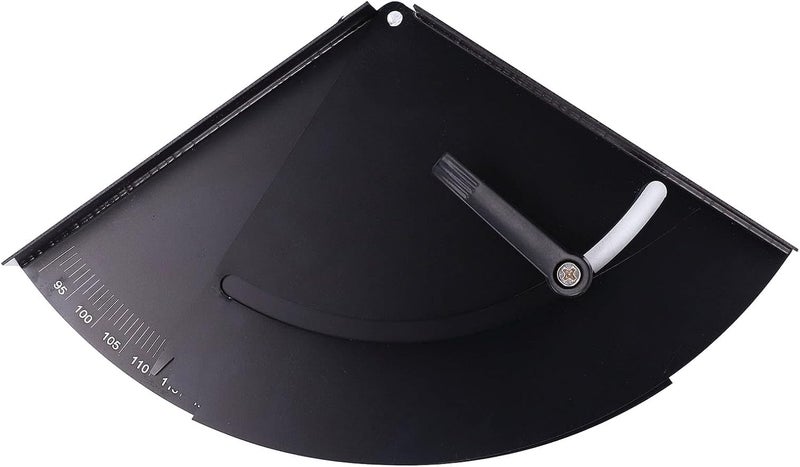 Variable Angle Fixture, Woodworking Angle Clamp Fixer, High Hardness Iron Protractor with Clear Scale and Screw, Black Paint Finish for Woodworking Tools and DIY Projects (Protractor 180°) - Image 3