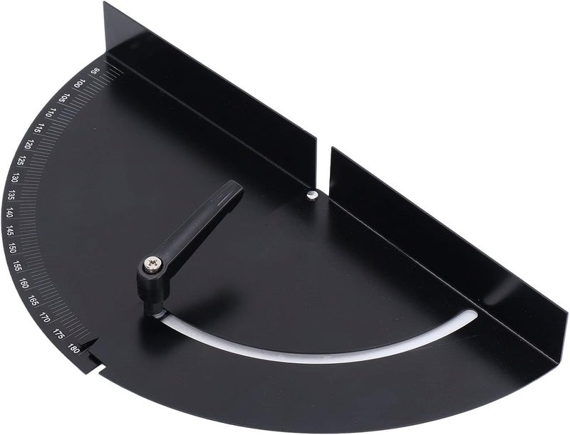 Variable Angle Fixture, Woodworking Angle Clamp Fixer, High Hardness Iron Protractor with Clear Scale and Screw, Black Paint Finish for Woodworking Tools and DIY Projects (Protractor 180°) - Image 2