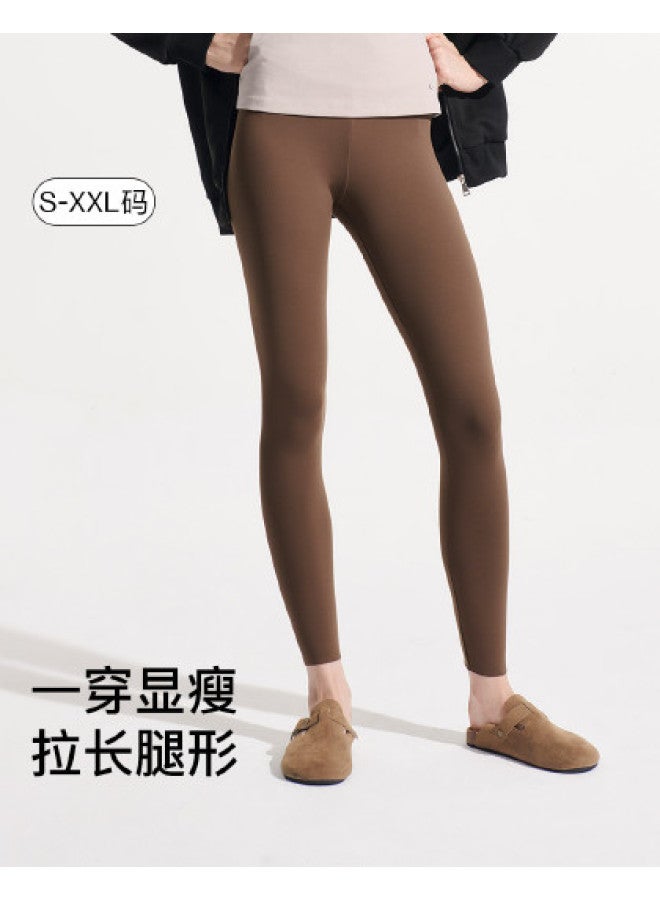 ubras Soft Air-Layer Brushed Tummy Control Leggings, Slimming, Comfortable, Wearable As Outerwear, Women'S Tight Pants - Image 1