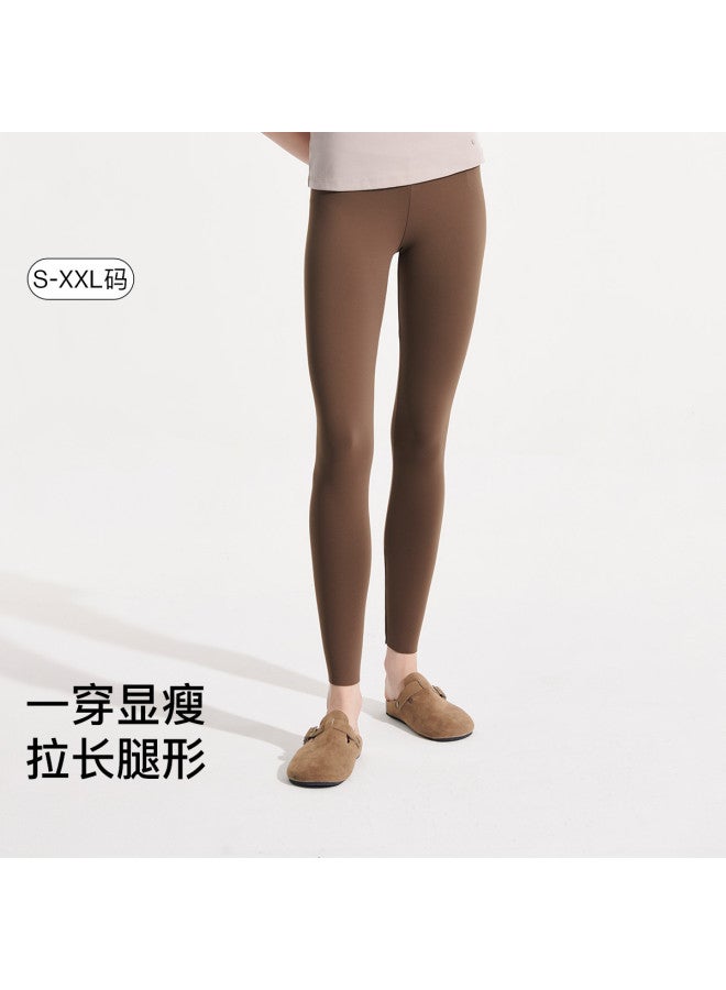 ubras Soft Air-Layer Brushed Tummy Control Leggings, Slimming, Comfortable, Wearable As Outerwear, Women'S Tight Pants - Image 3