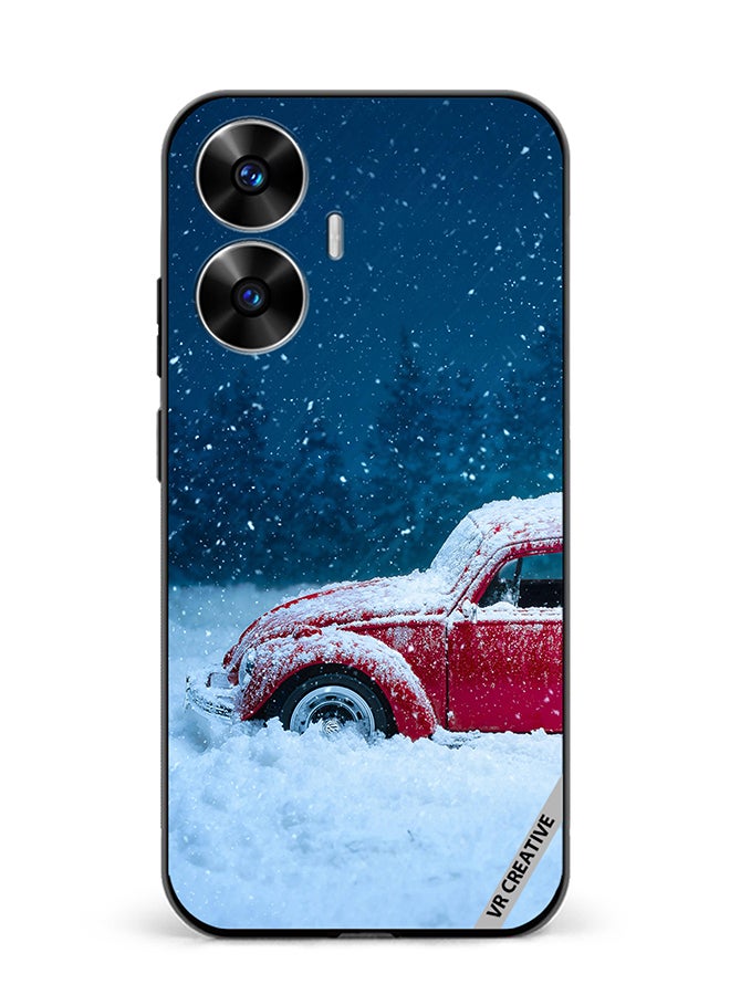 VR CREATIVE Protective Case Cover For Realme C55 Christmas Car Design Multicolour - Image 1