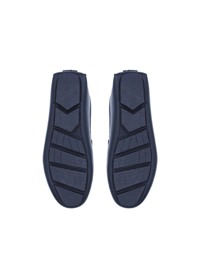 Hoog Shoes For Men Men's Shoes Maritime Lightweight Loafers Comfortable Non Leather Casual Travel Wear(Black) - Image 4