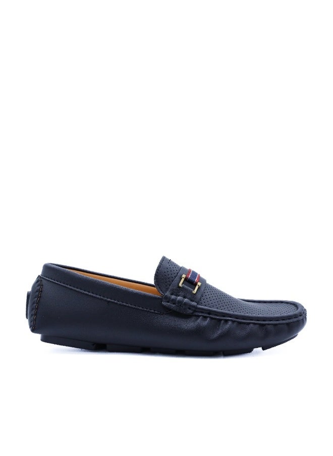 Hoog Shoes For Men Men's Shoes Maritime Lightweight Loafers Comfortable Non Leather Casual Travel Wear(Black) - Image 1