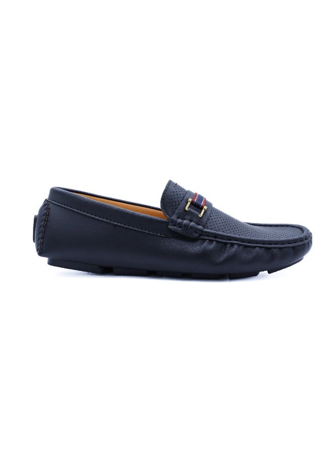 Hoog Shoes For Men Men's Shoes Maritime Lightweight Loafers Comfortable Non Leather Casual Travel Wear(Black) - Image 2