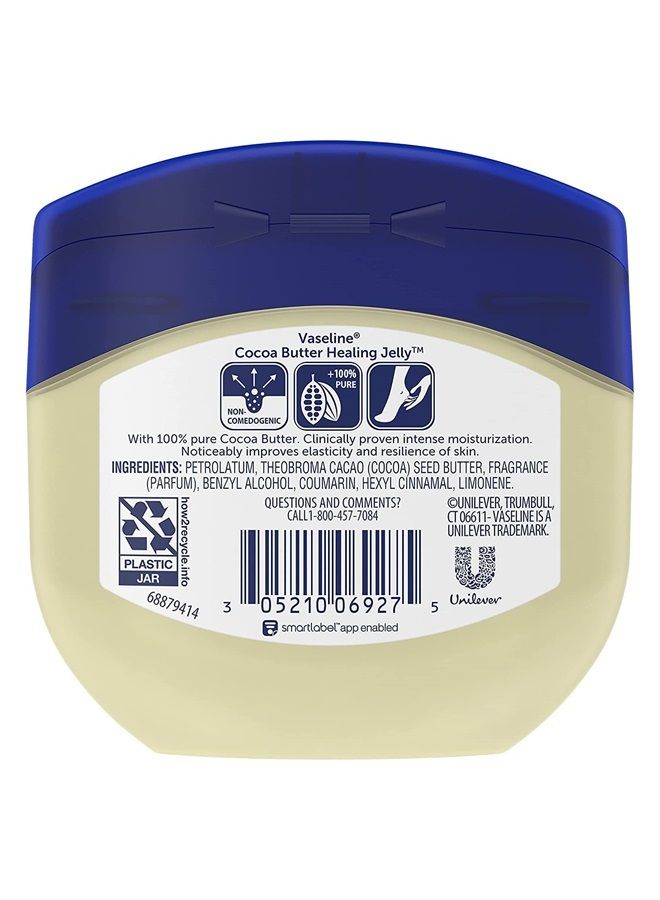 Vaseline Rich Conditioning Petroleum Jelly, Cocoa Butter 7.5 oz (Pack of 12) - Image 2