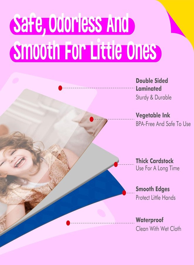 SpriteGru 50 Verb Flashcards, Picture & Word Cards Action Language Builder Visual Aid Language Learning Tool for Autism, ESL Teaching Materials for Adults, Non-Verbal Children Vocabulary Builder for Kids - Image 4