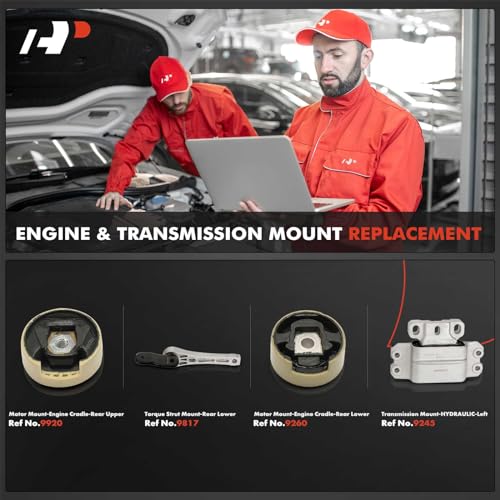 A-Premium 4PCS Engine Motor Mount and Transmission Mount and Torque Strut Mount Kit Compatible with Volkswagen Jetta 2013 2014 2015 2016 L4 1.4L, Full Hybrid EV-Gas (FHEV) - Image 2