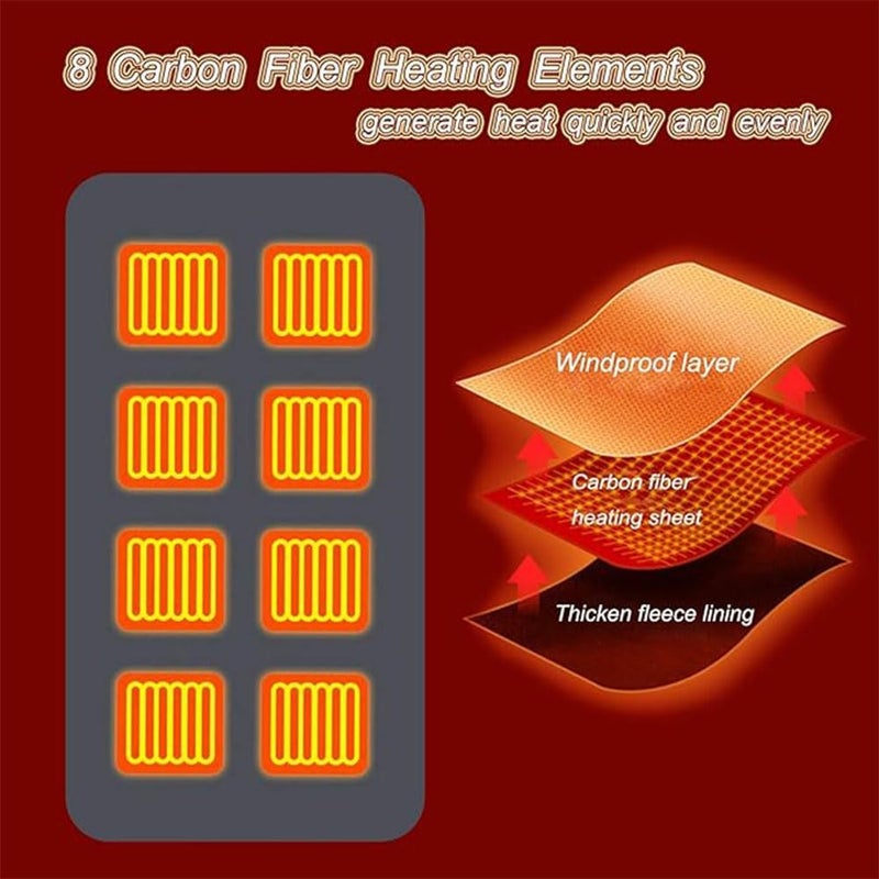 Goreem Thermal Heating Shawl Insulated Heating Scarf with 3 Level Temperature Setting Cold-Proof Men/Women Winter Heating Wraps Pad for - Image 2