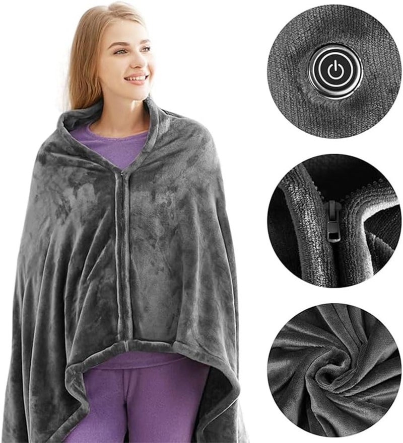Goreem Thermal Heating Shawl Insulated Heating Scarf with 3 Level Temperature Setting Cold-Proof Men/Women Winter Heating Wraps Pad for - Image 5