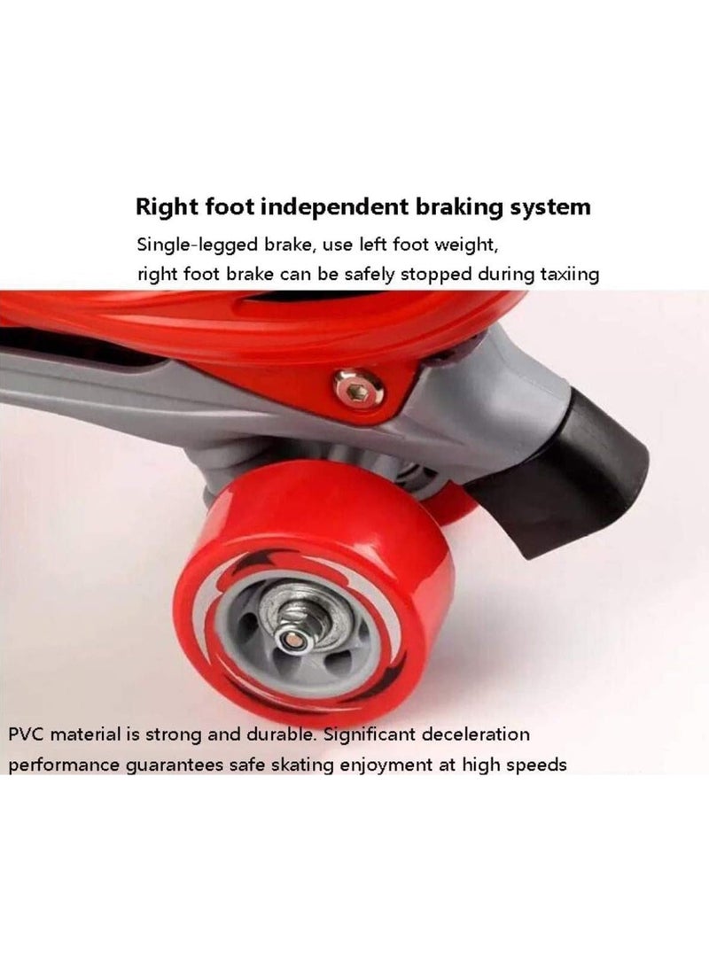 Generic - Double row roller skates  Fast Comfortable and Stylish Skates 4 wheels shoes - Image 1