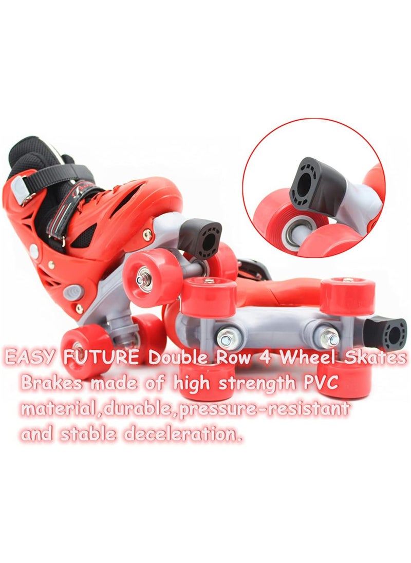 Generic - Double row roller skates  Fast Comfortable and Stylish Skates 4 wheels shoes - Image 1