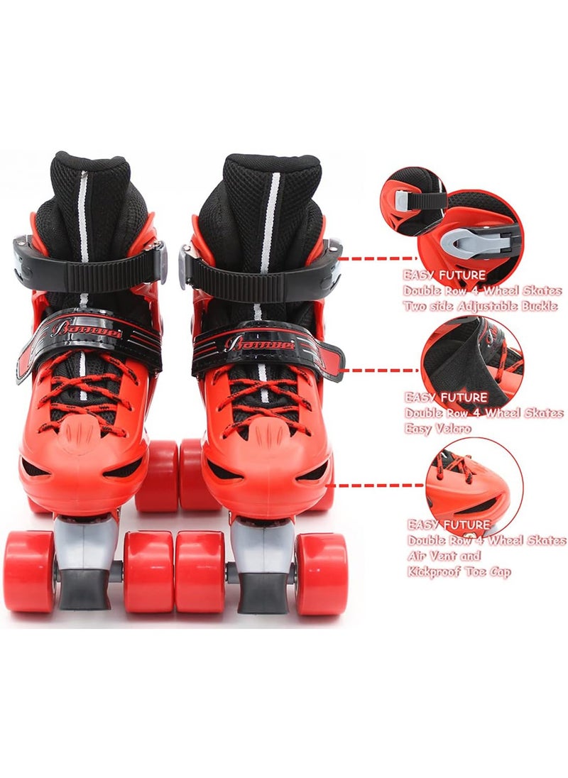 Generic - Double row roller skates  Fast Comfortable and Stylish Skates 4 wheels shoes - Image 1