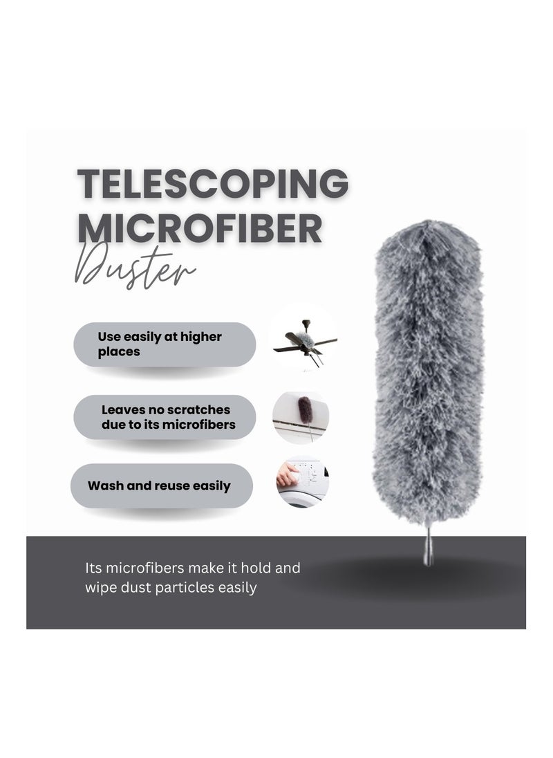 Horizon - Feather Duster with Extendable Pole, Removable and Washable Dusters for Cleaning Home with Ostrich Feathers Duster, Discover the Power of Dust Cleaner with Car Cleaning Brush - Image 1