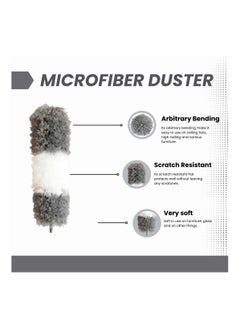 Horizon Feather Duster with Extendable Pole, Removable and Washable Dusters for Cleaning Home with Ostrich Feathers Duster, Discover the Power of Dust Cleaner with Car Cleaning Brush  - Image 5