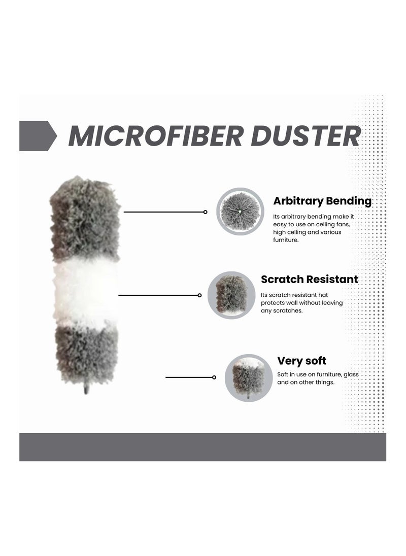 Horizon - Feather Duster with Extendable Pole, Removable and Washable Dusters for Cleaning Home with Ostrich Feathers Duster, Discover the Power of Dust Cleaner with Car Cleaning Brush - Image 1