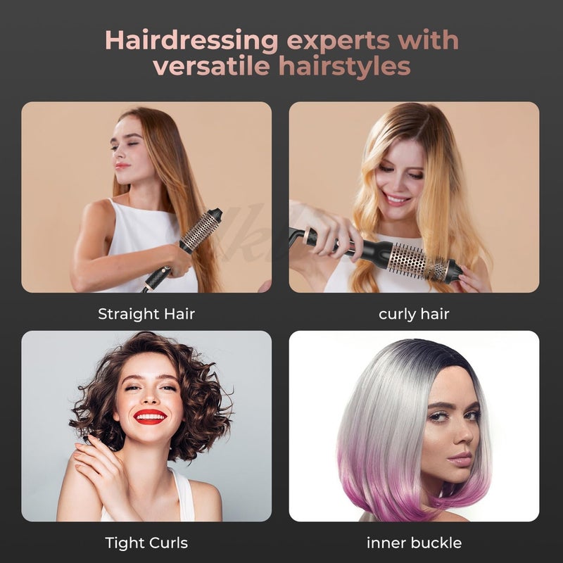 KASTWAVE Hot Air Curling Iron Electric Curling Comb,Dual Use Hair Styling Tool for Curling and Straightening, Fast Heating, Salon Quality, Easy to Use Household Hair Curler Straightener Comb - Image 2