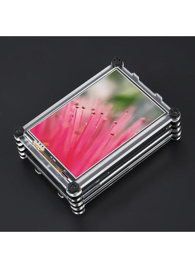 3.5 inch TFT LCD Resistive Touch Screen Display   Acrylic Case for Raspberry Pi 3B+