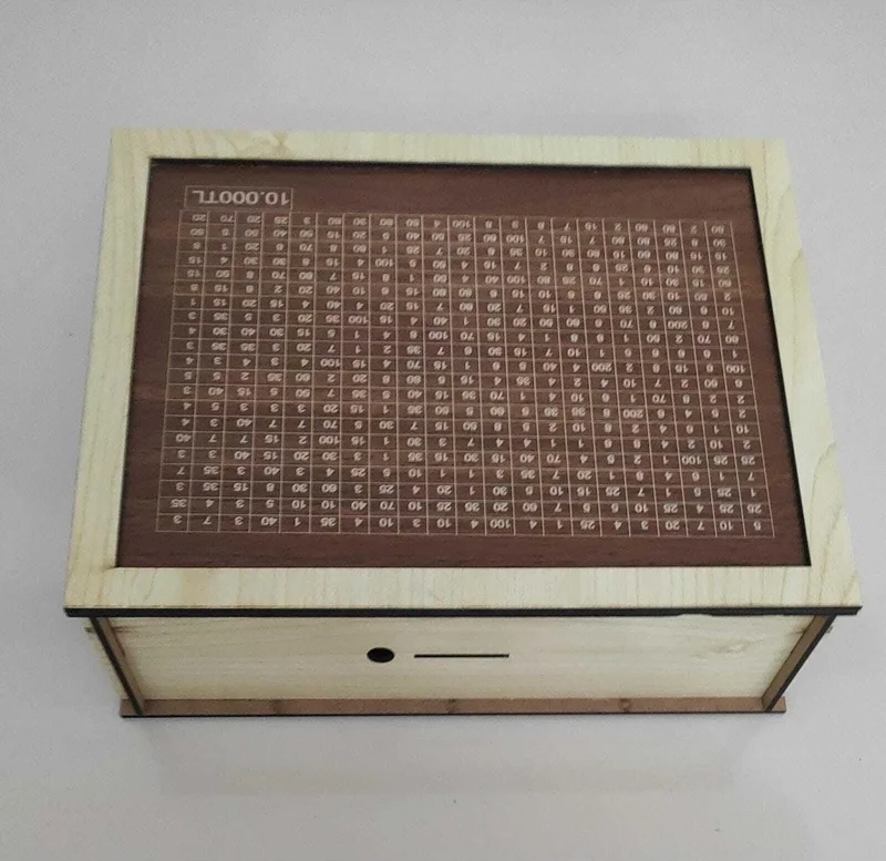 اي سي شوب Firdevsi Hobby TARGET-10,000 TL- Parabox Kumbara- Cream Coffee