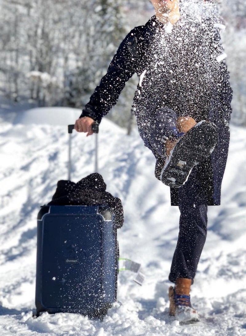 إيمينينت حقائب سفر هارد كيس تشامبيون ترولي  قطع بولي بروبلين خفيفة الوزن بعجلات دوارة مزدوجة هادئة مع قفل  بنفسجي - Image 3