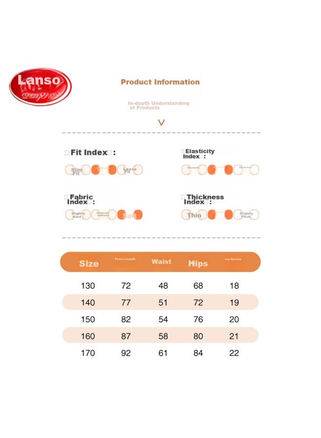 LANG SHA Langsha Fall New Arrival] Children's Thermal Pants For Boys And Girls, Wool And Silk Blend, Student Warm Autumn And Winter Sleepwear, 2 Pairs - Image 4