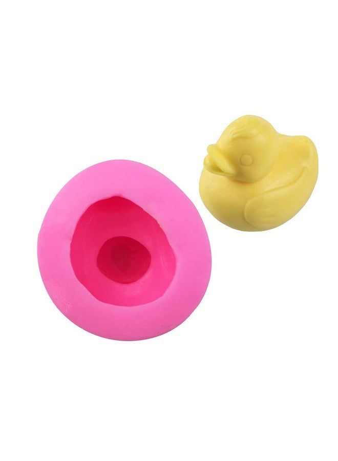 Hengke 3D Duck Soap Silicone Mold Duckie Silicone Fondant Mold For Baby Shower Cake Topperdecoration Candle Bath Bomb Resin Mould Chocolatepolymer Claysoapcrafting Projects - Image 1