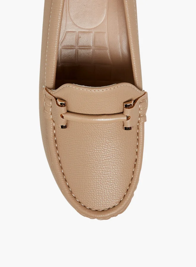 Le Confort Solid Slip-On Loafers with Wedge Heels