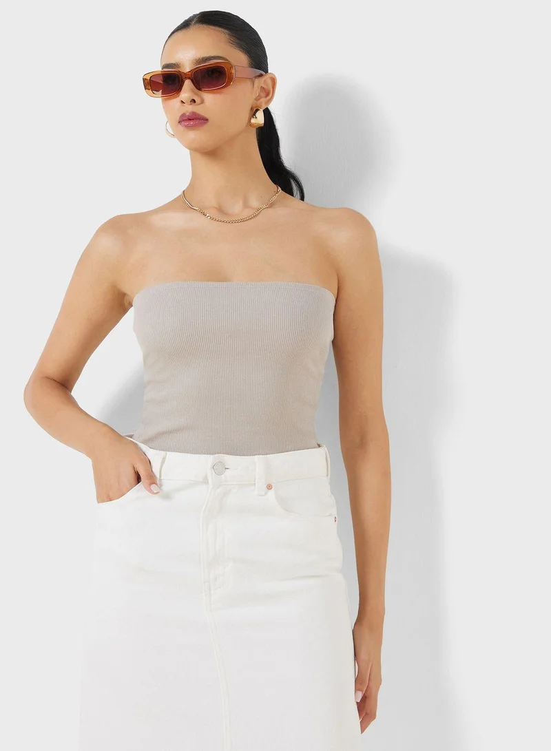 H&M Ribbed Bandeau Top