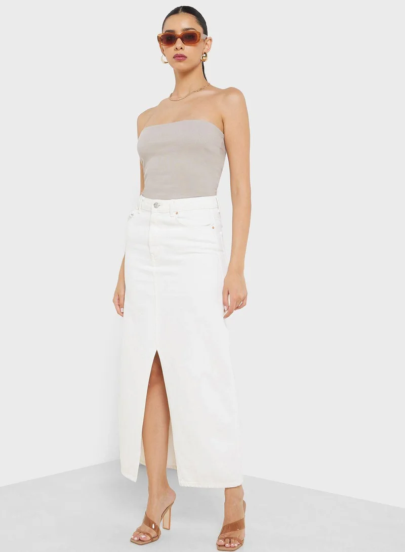 H&M Ribbed Bandeau Top