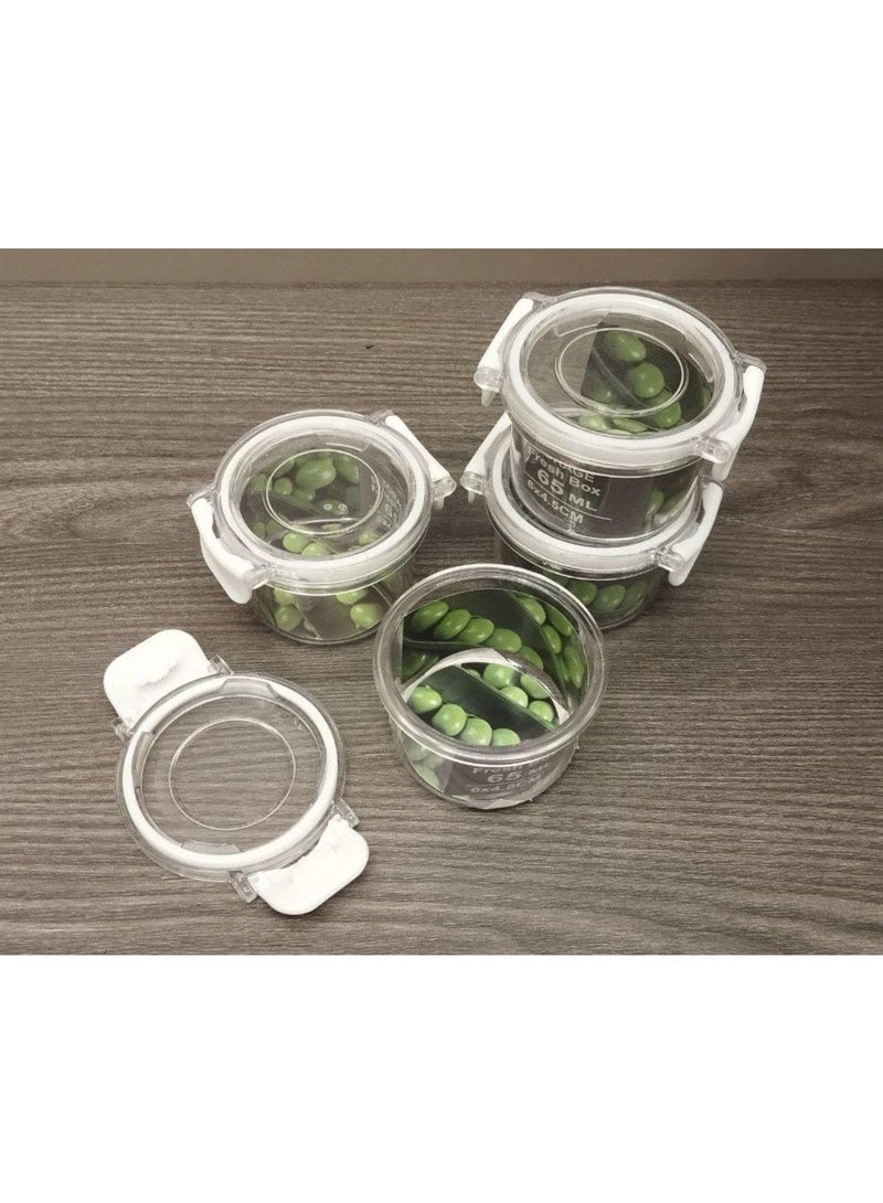 Hope Storage Fresh Box, 65ml, 4-Piece Set, Compact Food Storage Containers for Small Portions, Everyday Kitchen Organization, Meal Prep, Snacks, Ingredients and Fresh Food Storage - Image 1