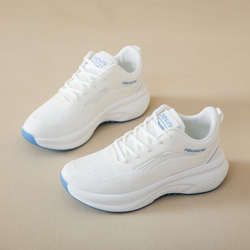 Sports Special Shoes for Senior High School Entrance Examination Womens sneaker Light Shock Absorbing Womens Running Shoes Junior High School Students Physical Test Running Shoes White 