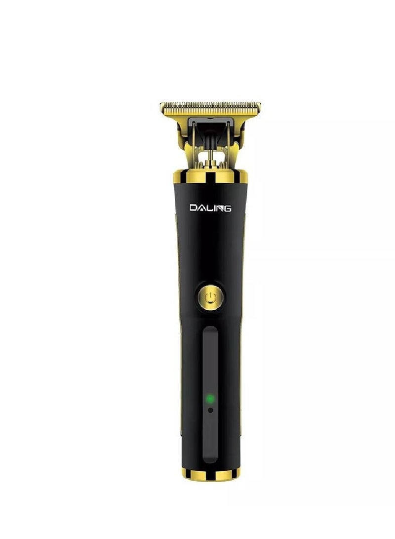 Daling push shear DL 1513 Rechargeable hair trimmer Cordless 60 Minutes Runtime Beard Trimmer for Men (Black) - Image 1