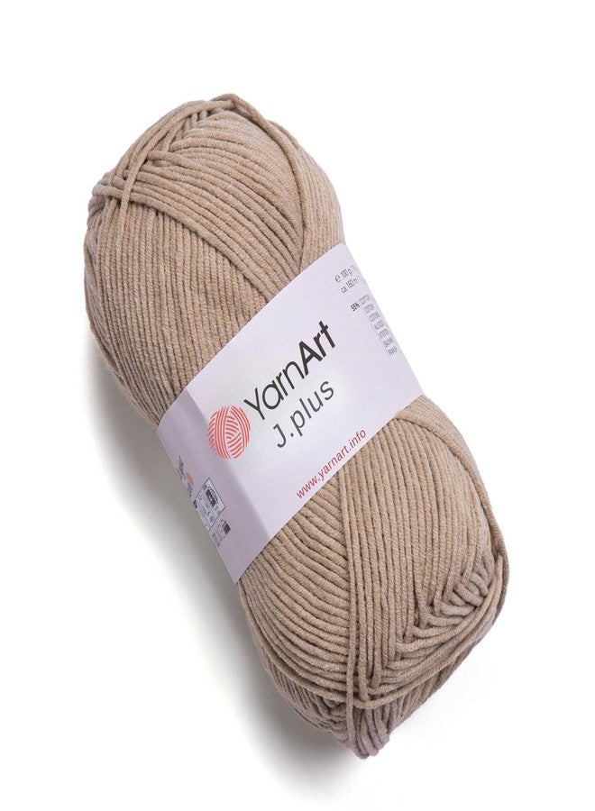 YarnArt J.Plus Cotton Blend Yarn - Knitting & Crochetting Soft Baby Yarn 55% Cotton 45% Acrylic, 100 g (3.5 oz), 160 m (174 yds), Weight : 4, (1 Skein)-48