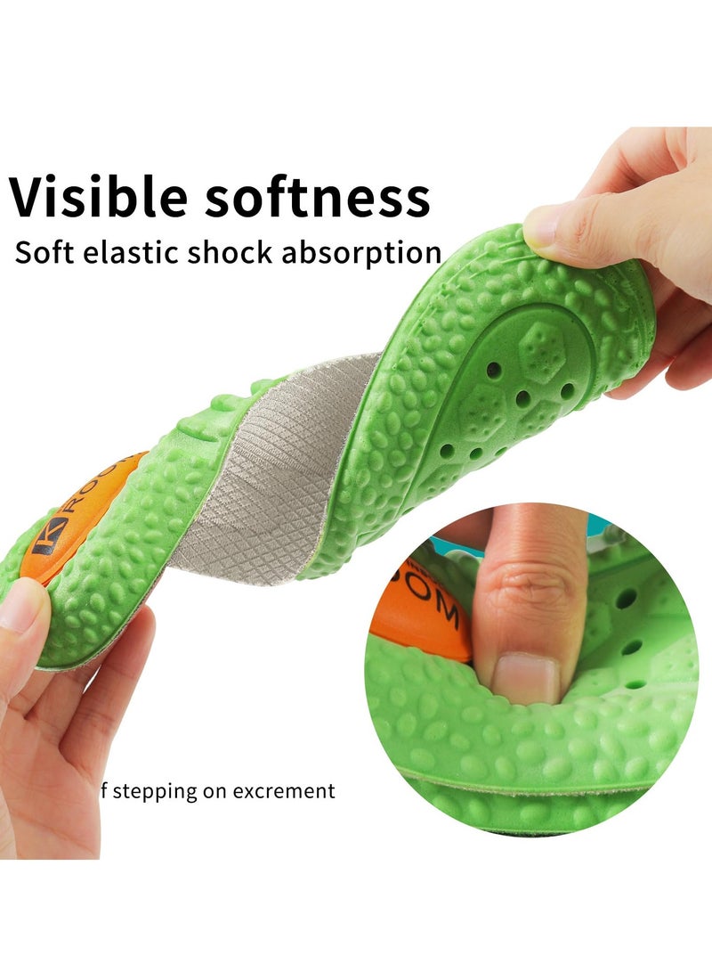 KASTWAVE Shoe Insoles for Men Women,Comfortable Sports Shoe Inserts Memory Foam Insoles,for Shock Absorption and Relieve Foot Pain,Plantar Fasciitis Arch Support Insoles Size: Men's 6.5-7 / Women's 8.5-9 - Image 2