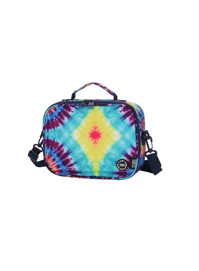 CUBS Tie Dyed Waterproof Lunch Bag With Removable Shoulder Strap Carrying Your Favorite Meals To School Work Or While Traveling  - Image 2