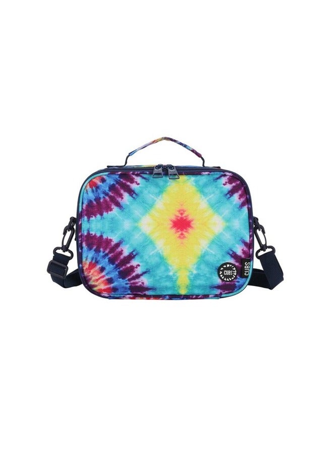 CUBS Tie Dyed Waterproof Lunch Bag With Removable Shoulder Strap Carrying Your Favorite Meals To School Work Or While Traveling  - Image 1