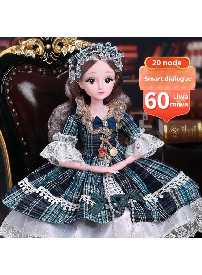 60 Centimeter Oversized Dress-up Doll Suit Girl Princess Girl Toy Talking Doll Birthday-Color:Upgraded Version (can Blink) Princess Luolin-Height:60cm + Exquisite Gift Package + 【simple Decoration】 - Image 4