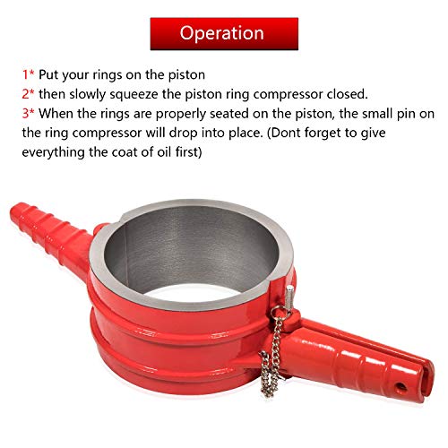 ROUTEKING 7040 Piston Ring Compressor 5.4" Bore Alternative to PT-7040, Compatible with Cummins ISX QSX, Caterpillar (CAT) 3400, C-15 - Image 5