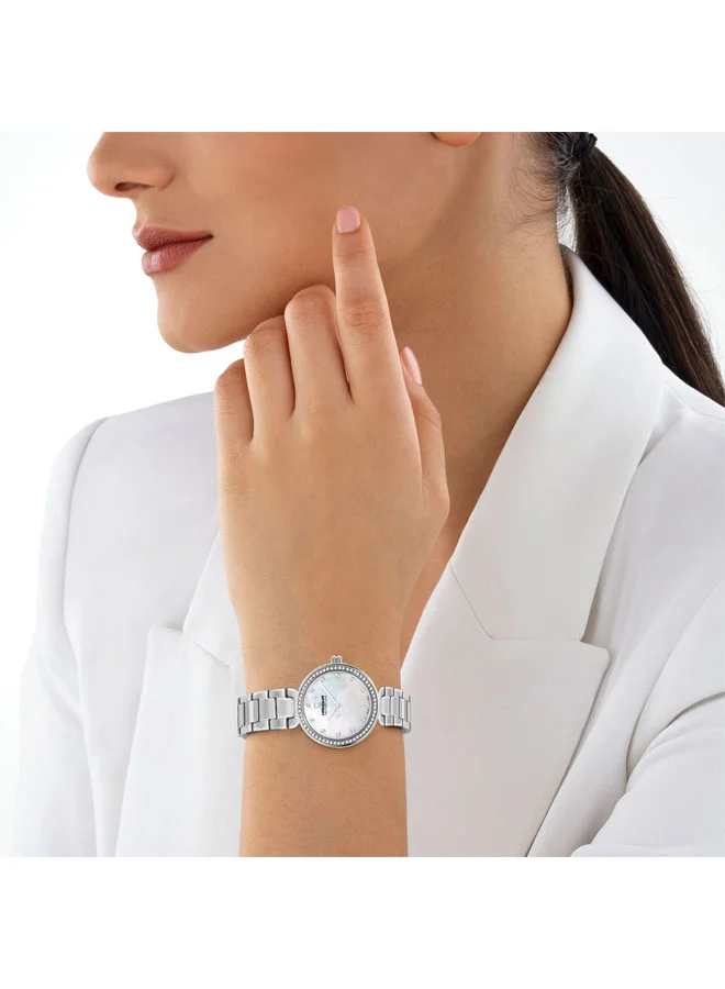 Hanowa  Melide White Mother-of-pearl Dial Silver Stainless Steel Analog Watch for Women 31mm for Women | Best Price UAE